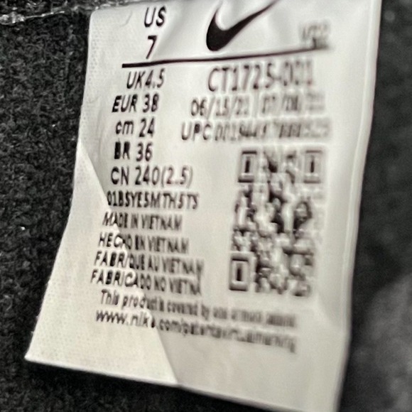 Nike Court Royale 2 Mid High Top Black White Womens 7 - Picture 14 of 15